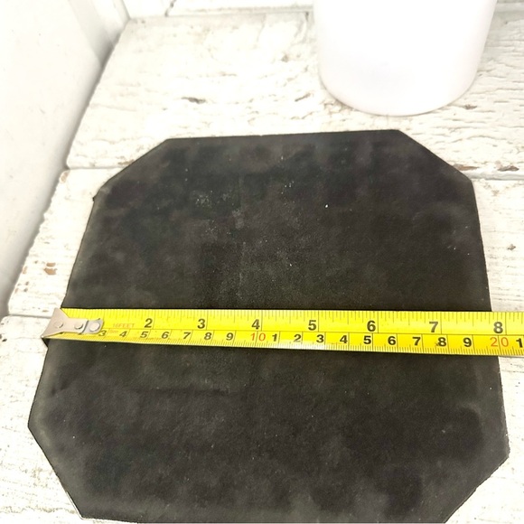 Vintage Thatched English Cottage Scene Flowers on Tile Trivet Art Cottagecore - Picture 5 of 7